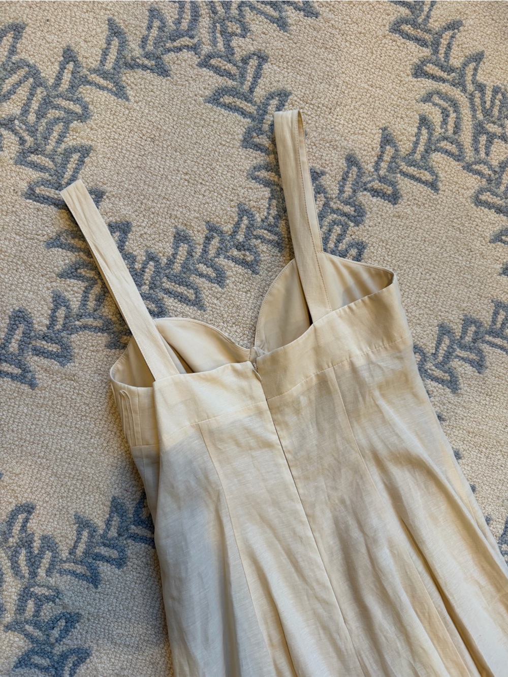 NWT Antonio Melani x Style by Simkins Page Soutache Linen Blend Sweetheart Dress - Picture 5 of 11